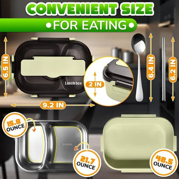 Stainless Steel Lunch Box For Hot Food 48.5 Oz Stainless Steel Bento Box