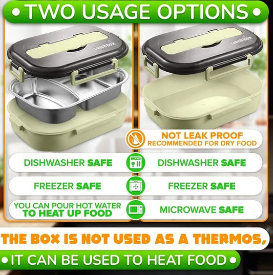 Stainless Steel Lunch Box For Hot Food 48.5 Oz Stainless Steel Bento Box