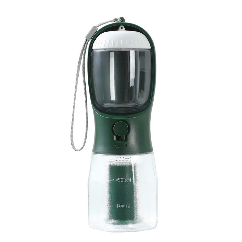 3-in-1 Pet Feeder – Portable Food, Water & Waste Bag Dispenser for Your Pet – Made with FDA-Approved PC Material