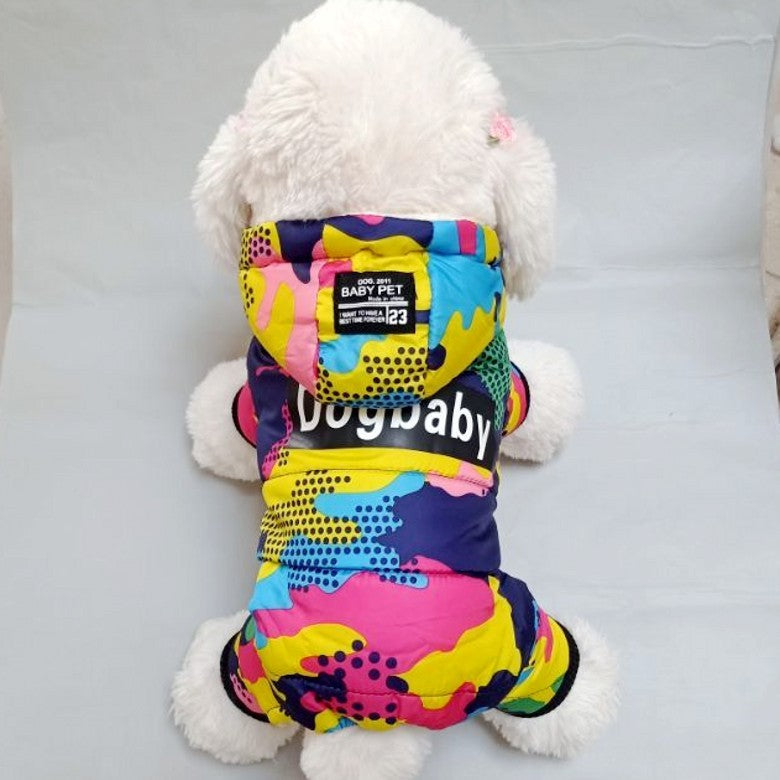 Dog Clothes Winter Cotton-padded Four-legged