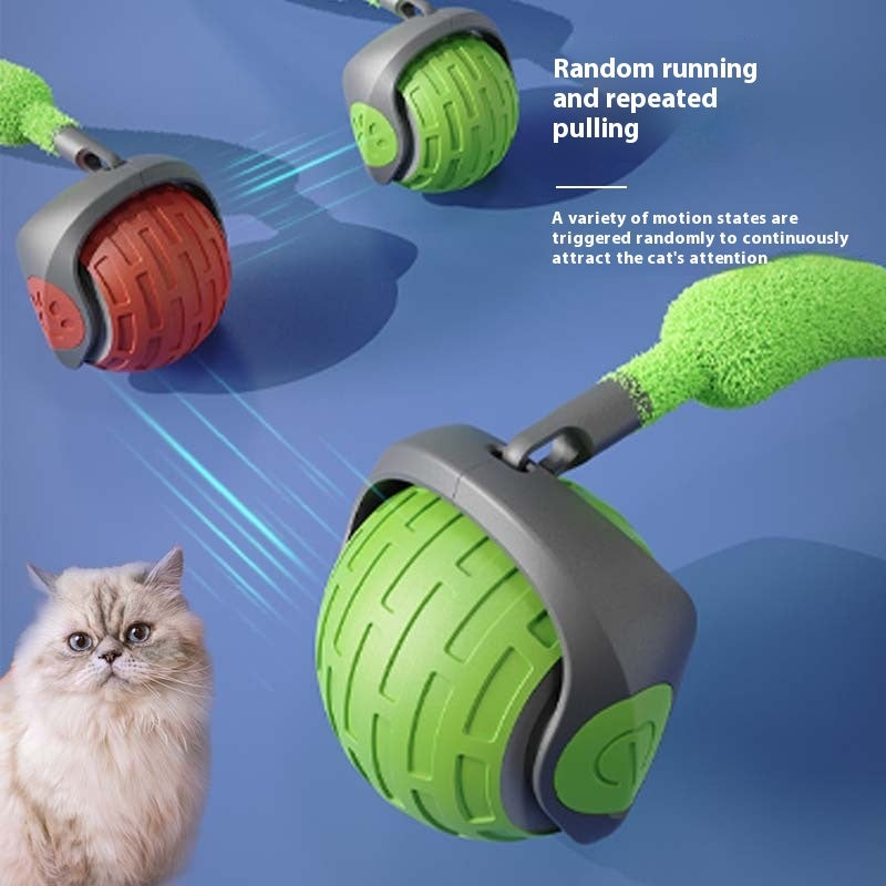 Smart Interactive Cat Ball – USB Rechargeable & Auto-Rolling